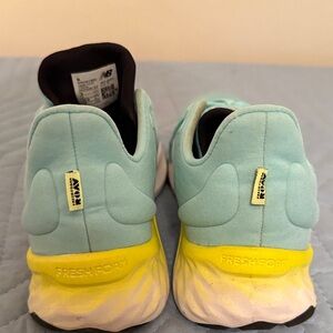 New Balance Kids Fresh Foam Sneakers - Aqua and Yellow